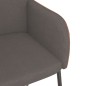 vidaXL Sillas de comedor 2 unidades cuero sintético y tela gris oscuro vidaXL Sillas de comedor 2 unidades cuero sintético y tela gris oscuro