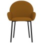 vidaXL Sillas de comedor 2 unidades terciopelo marrón vidaXL Sillas de comedor 2 unidades terciopelo marrón