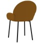 vidaXL Sillas de comedor 2 unidades terciopelo marrón vidaXL Sillas de comedor 2 unidades terciopelo marrón
