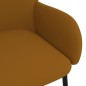 vidaXL Sillas de comedor 2 unidades terciopelo marrón vidaXL Sillas de comedor 2 unidades terciopelo marrón