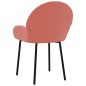 vidaXL Sillas de comedor 2 unidades terciopelo rosa vidaXL Sillas de comedor 2 unidades terciopelo rosa