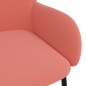 vidaXL Sillas de comedor 2 unidades terciopelo rosa vidaXL Sillas de comedor 2 unidades terciopelo rosa