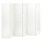 vidaXL Biombos divisores de 6 paneles 2 uds blanco acero 240x180 cm vidaXL Biombos divisores de 6 paneles 2 uds blanco acero 240x180 cm