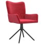 vidaXL Sillas de comedor giratorias 2 unidades terciopelo rojo tinto vidaXL Sillas de comedor giratorias 2 unidades terciopelo rojo tinto