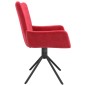 vidaXL Sillas de comedor giratorias 2 unidades terciopelo rojo tinto vidaXL Sillas de comedor giratorias 2 unidades terciopelo rojo tinto