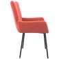 vidaXL Sillas de comedor 2 unidades terciopelo rosa