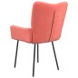 vidaXL Sillas de comedor 2 unidades terciopelo rosa