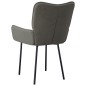 vidaXL Sillas de comedor 2 unidades terciopelo gris oscuro vidaXL Sillas de comedor 2 unidades terciopelo gris oscuro