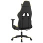 vidaXL Silla gaming masaje y reposapiés cuero sintético negro dorado vidaXL Silla gaming masaje y reposapiés cuero sintético negro dorado