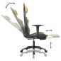 vidaXL Silla gaming masaje y reposapiés cuero sintético negro dorado vidaXL Silla gaming masaje y reposapiés cuero sintético negro dorado