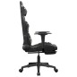 vidaXL Silla gaming masaje reposapiés cuero sintético negro camuflaje vidaXL Silla gaming masaje reposapiés cuero sintético negro camuflaje