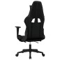 vidaXL Silla gaming de masaje y reposapiés cuero sintético negro vidaXL Silla gaming de masaje y reposapiés cuero sintético negro