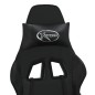 vidaXL Silla gaming de masaje y reposapiés cuero sintético negro vidaXL Silla gaming de masaje y reposapiés cuero sintético negro