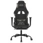 vidaXL Silla gaming de masaje con reposapiés tela negro y camuflaje vidaXL Silla gaming de masaje con reposapiés tela negro y camuflaje