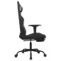 vidaXL Silla gaming de masaje con reposapiés tela negro y camuflaje vidaXL Silla gaming de masaje con reposapiés tela negro y camuflaje