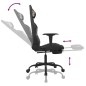 vidaXL Silla gaming de masaje con reposapiés tela negro y camuflaje vidaXL Silla gaming de masaje con reposapiés tela negro y camuflaje