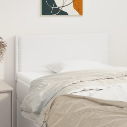 vidaXL Cabecero de cuero sintético blanco 80x5x78/88 cm