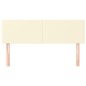 vidaXL Cabeceros 2 unidades cuero sintético color crema 72x5x78/88 cm