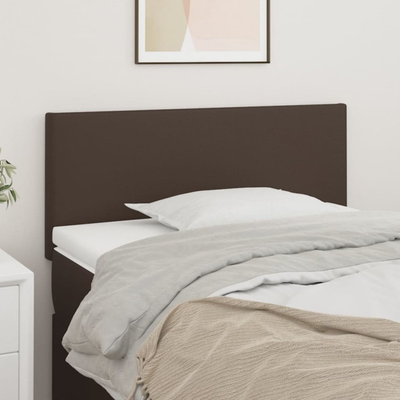 vidaXL Cabecero de cuero sintético marrón 80x5x78/88 cm vidaXL Cabecero de cuero sintético marrón 80x5x78/88 cm