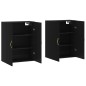 vidaXL Armarios de pared 2 unidades negro 69,5x34x90 cm vidaXL Armarios de pared 2 unidades negro 69,5x34x90 cm
