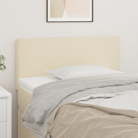 vidaXL Cabecero de cuero sintético color crema 90x5x78/88 cm