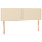 vidaXL Cabeceros 2 unidades tela color crema 72x5x78/88 cm vidaXL Cabeceros 2 unidades tela color crema 72x5x78/88 cm