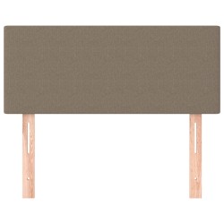 vidaXL Cabecero de tela gris taupe 100x5x78/88 cm