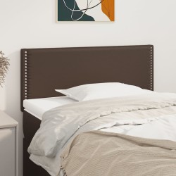 vidaXL Cabecero de cuero sintético marrón 100x5x78/88 cm