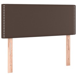 vidaXL Cabecero de cuero sintético marrón 100x5x78/88 cm