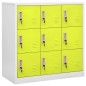 vidaXL Armarios taquilla 2 uds de acero gris y verde 90x45x92,5 cm vidaXL Armarios taquilla 2 uds de acero gris y verde 90x45x92,5 cm