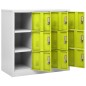 vidaXL Armarios taquilla 2 uds de acero gris y verde 90x45x92,5 cm vidaXL Armarios taquilla 2 uds de acero gris y verde 90x45x92,5 cm