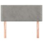 vidaXL Cabecero de terciopelo gris claro 80x5x78/88 cm vidaXL Cabecero de terciopelo gris claro 80x5x78/88 cm