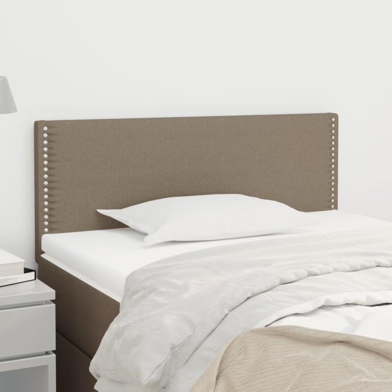 vidaXL Cabecero de tela gris taupe 100x5x78/88 cm