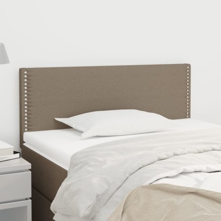 vidaXL Cabecero de tela gris taupe 100x5x78/88 cm