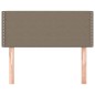 vidaXL Cabecero de tela gris taupe 100x5x78/88 cm