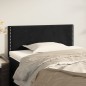 vidaXL Cabecero de terciopelo negro 100x5x78/88 cm vidaXL Cabecero de terciopelo negro 100x5x78/88 cm