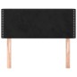 vidaXL Cabecero de terciopelo negro 100x5x78/88 cm vidaXL Cabecero de terciopelo negro 100x5x78/88 cm