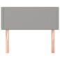 vidaXL Cabecero de tela gris claro 90x5x78/88 cm