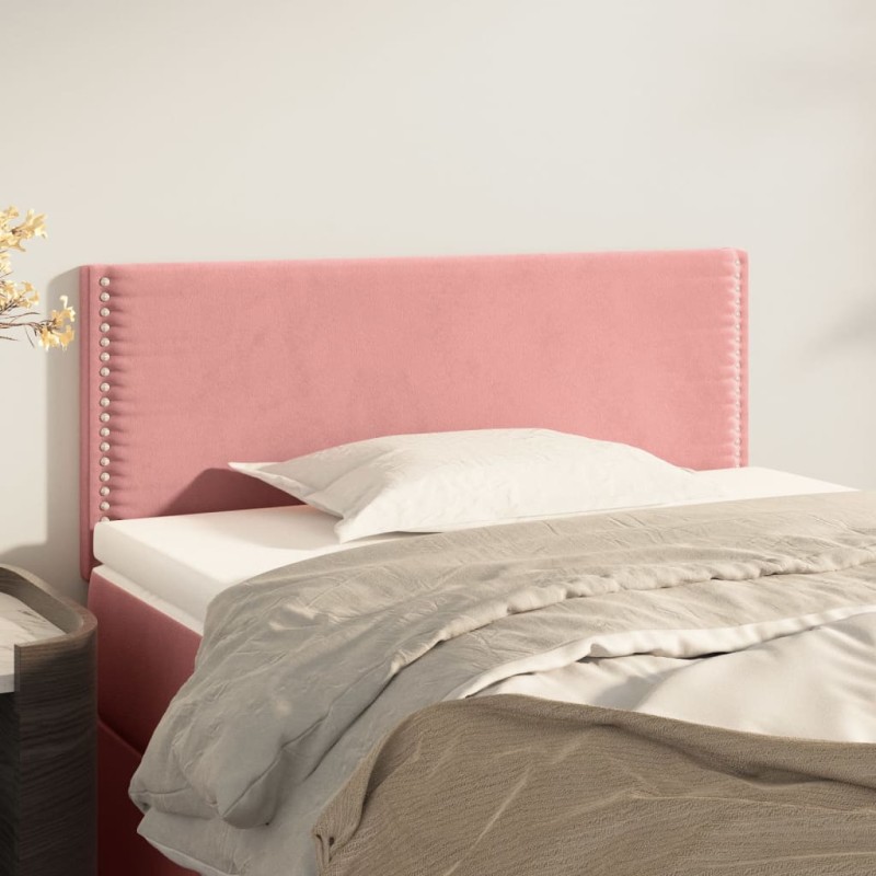 vidaXL Cabecero de terciopelo rosa 90x5x78/88 cm vidaXL Cabecero de terciopelo rosa 90x5x78/88 cm