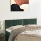 vidaXL Cabeceros 2 unidades terciopelo verde oscuro 72x5x78/88 cm vidaXL Cabeceros 2 unidades terciopelo verde oscuro 72x5x78/88 cm