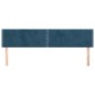 vidaXL Cabeceros 2 unidades de terciopelo azul oscuro 80x5x78/88 cm vidaXL Cabeceros 2 unidades de terciopelo azul oscuro 80x5x78/88 cm