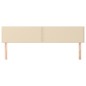 vidaXL Cabeceros 2 unidades de tela color crema 90x5x78/88 cm