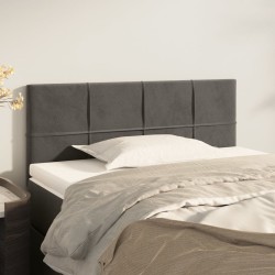 vidaXL Cabecero de terciopelo gris oscuro 80x5x78/88 cm