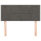 vidaXL Cabecero de terciopelo gris oscuro 80x5x78/88 cm
