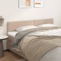 vidaXL Cabeceros 2 unidades cuero sintético capuchino 100x5x78/88 cm vidaXL Cabeceros 2 unidades cuero sintético capuchino 100x5x78/88 cm