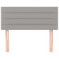 vidaXL Cabecero de tela gris claro 90x5x78/88 cm