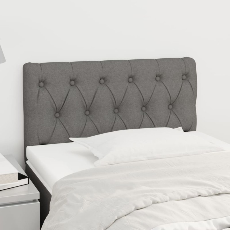 vidaXL Cabecero de tela gris oscuro 80x7x78/88 cm vidaXL Cabecero de tela gris oscuro 80x7x78/88 cm
