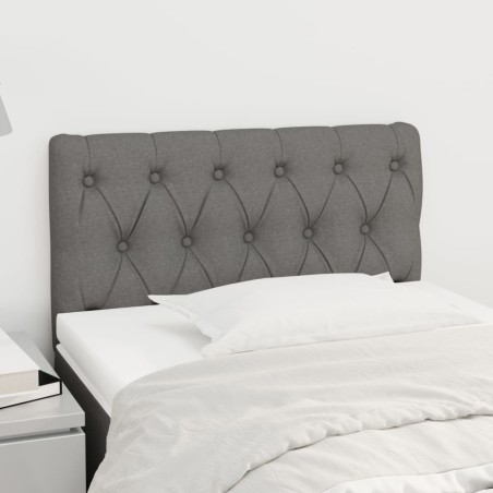 vidaXL Cabecero de tela gris oscuro 80x7x78/88 cm