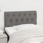 vidaXL Cabecero de tela gris oscuro 80x7x78/88 cm vidaXL Cabecero de tela gris oscuro 80x7x78/88 cm