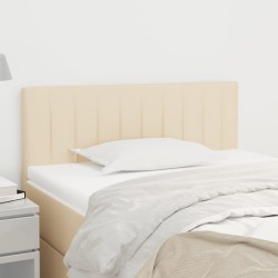 vidaXL Cabecero de tela color crema 100x5x78/88 cm